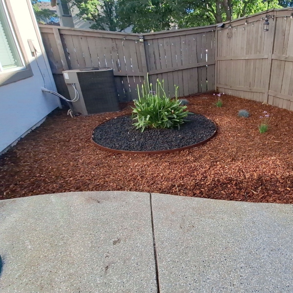 Modern concrete fire bowl